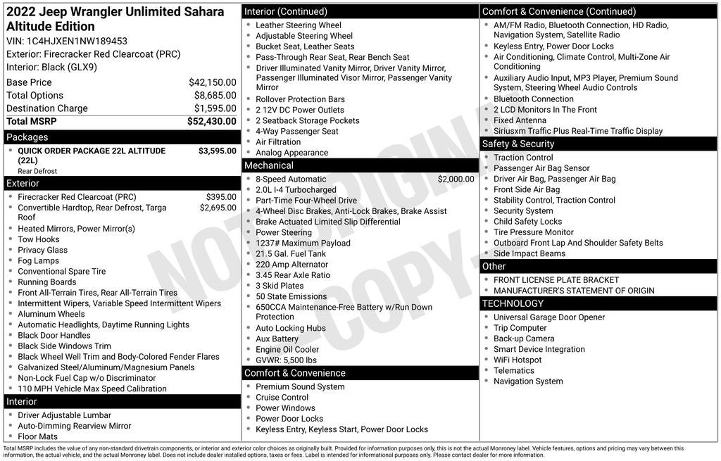 2022 Jeep Wrangler Unlimited Sahara Altitude
