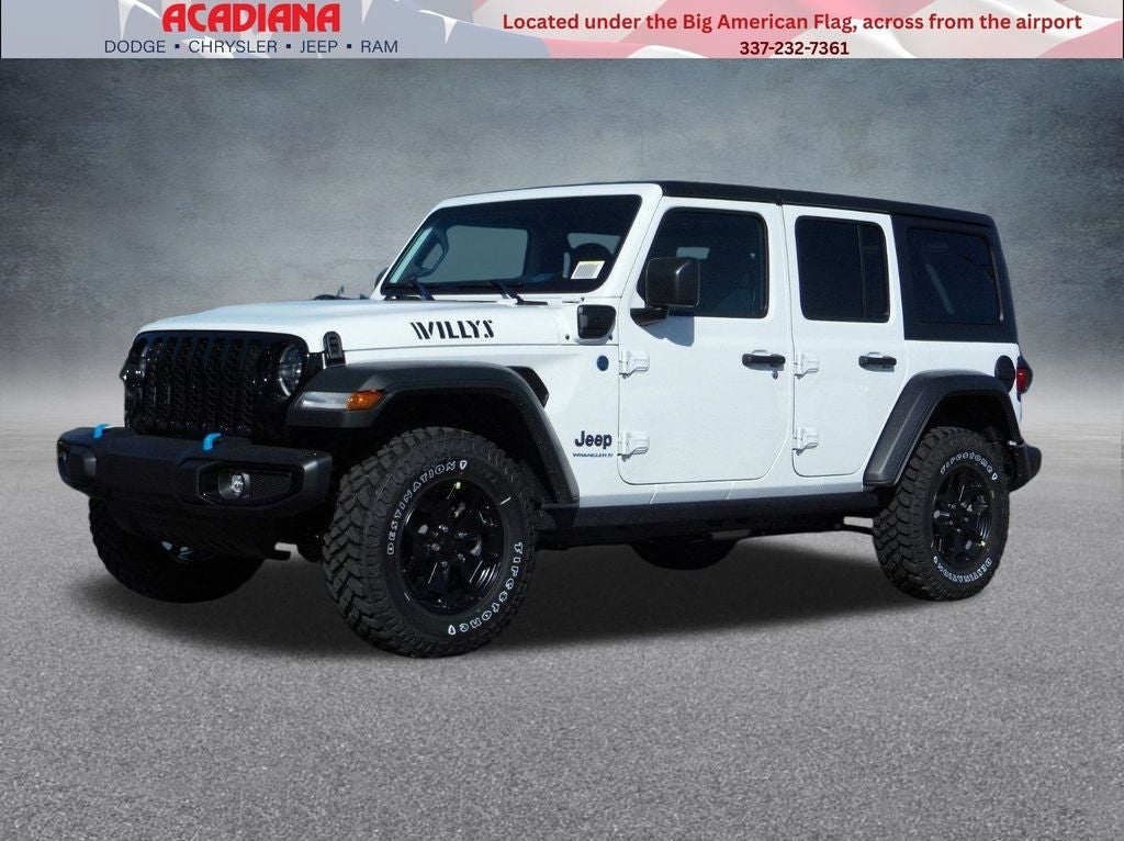 2023 Jeep Wrangler WILLYS 4xe in Lafayette, LA | Lafayette Jeep Wrangler 4xe  | Acadiana Dodge Chrysler Jeep Ram Fiat