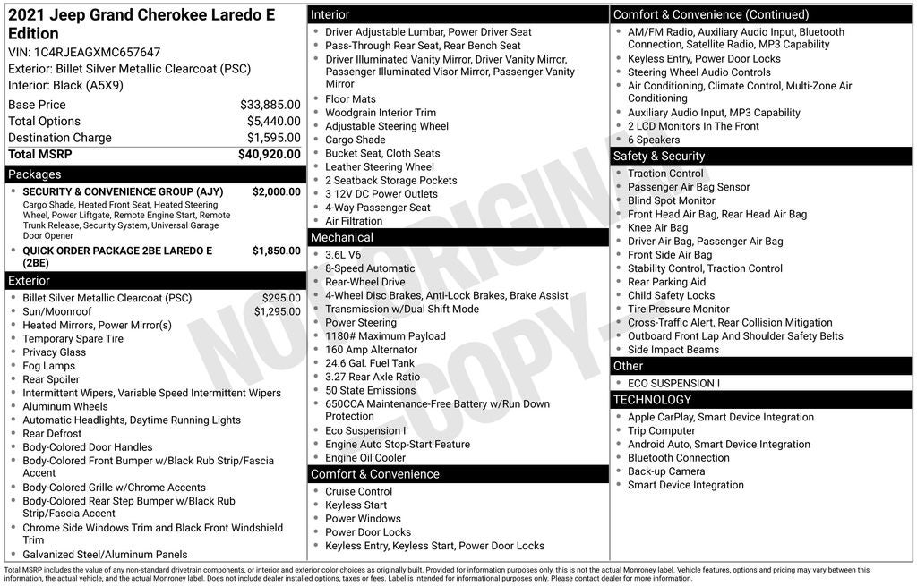 2021 Jeep Grand Cherokee Laredo E
