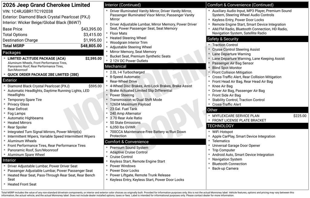 2026 Jeep Grand Cherokee Limited