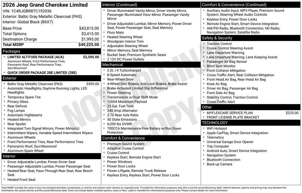 2026 Jeep Grand Cherokee Limited