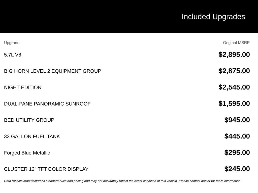 2026 RAM 1500 Big Horn/Lone Star