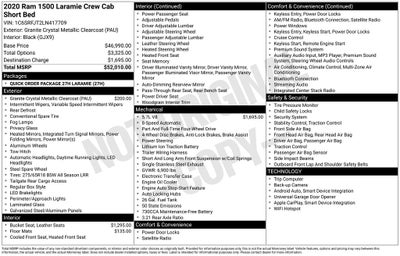 2020 RAM 1500 Laramie