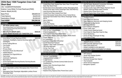 2026 RAM 1500 Tungsten