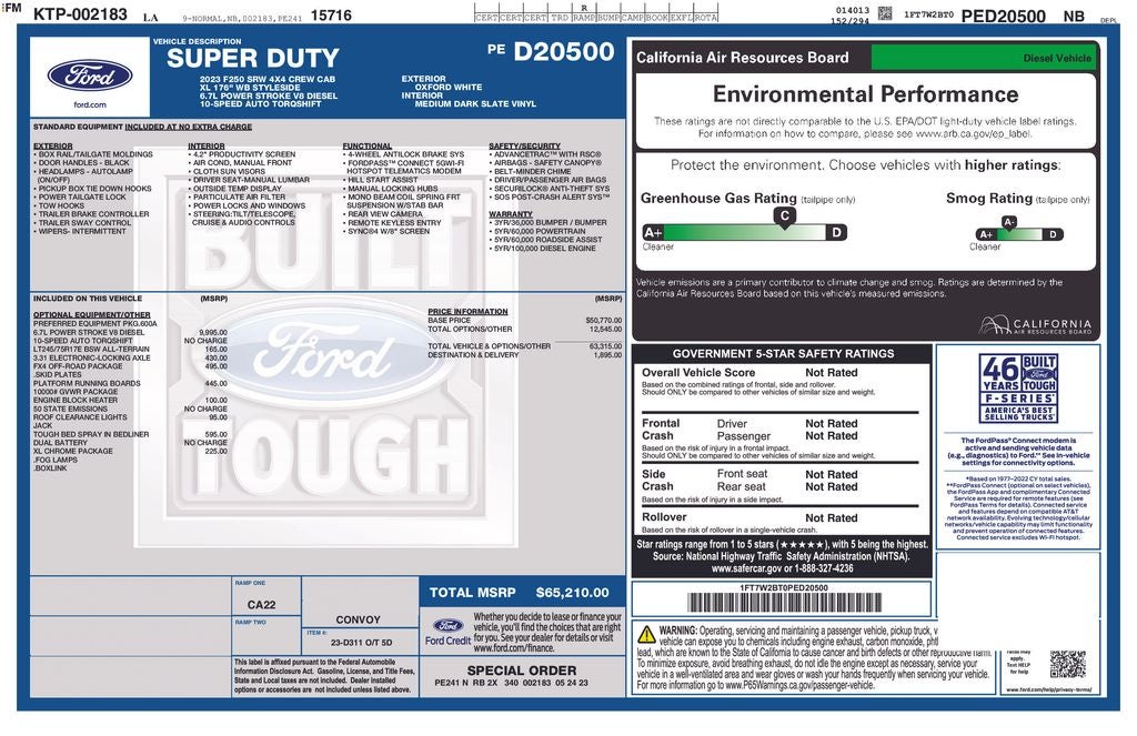 2023 Ford Super Duty F-250 Pickup XL