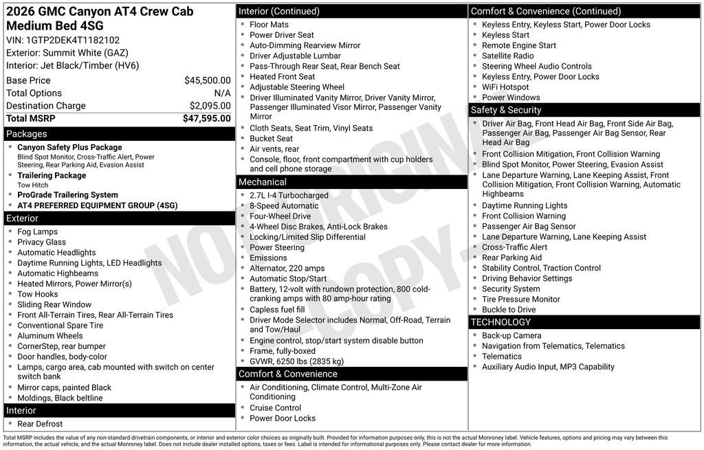 2026 GMC Canyon AT4