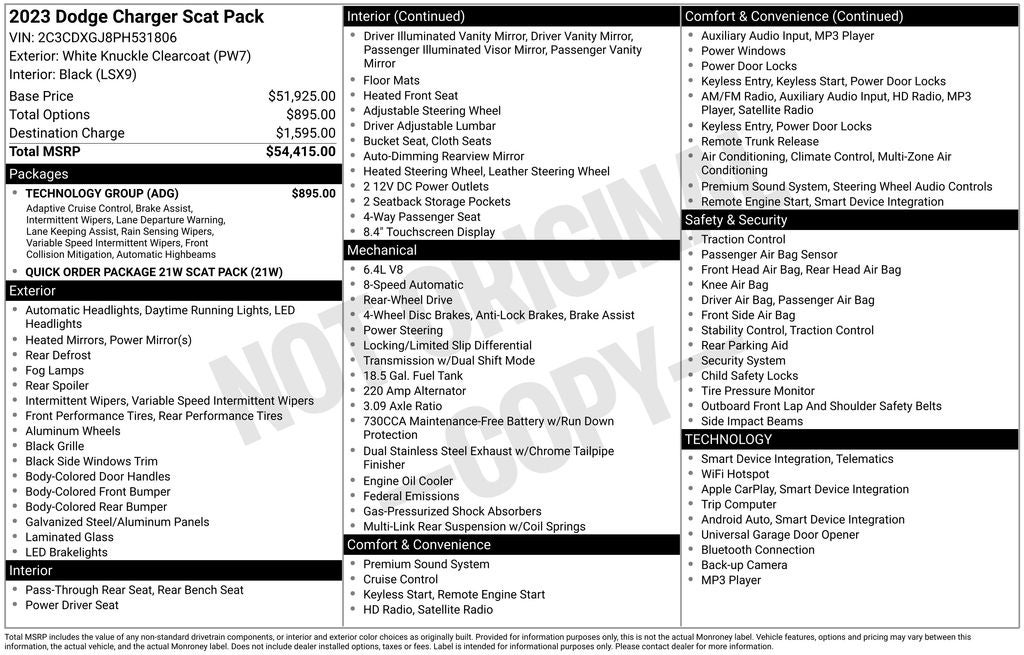 2023 Dodge Charger R/T Scat Pack
