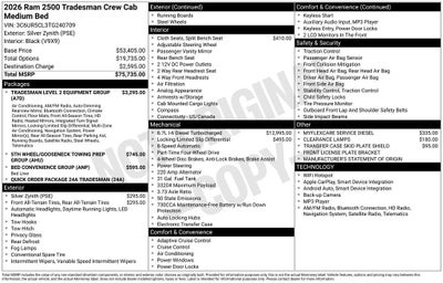 2026 RAM 2500 Tradesman