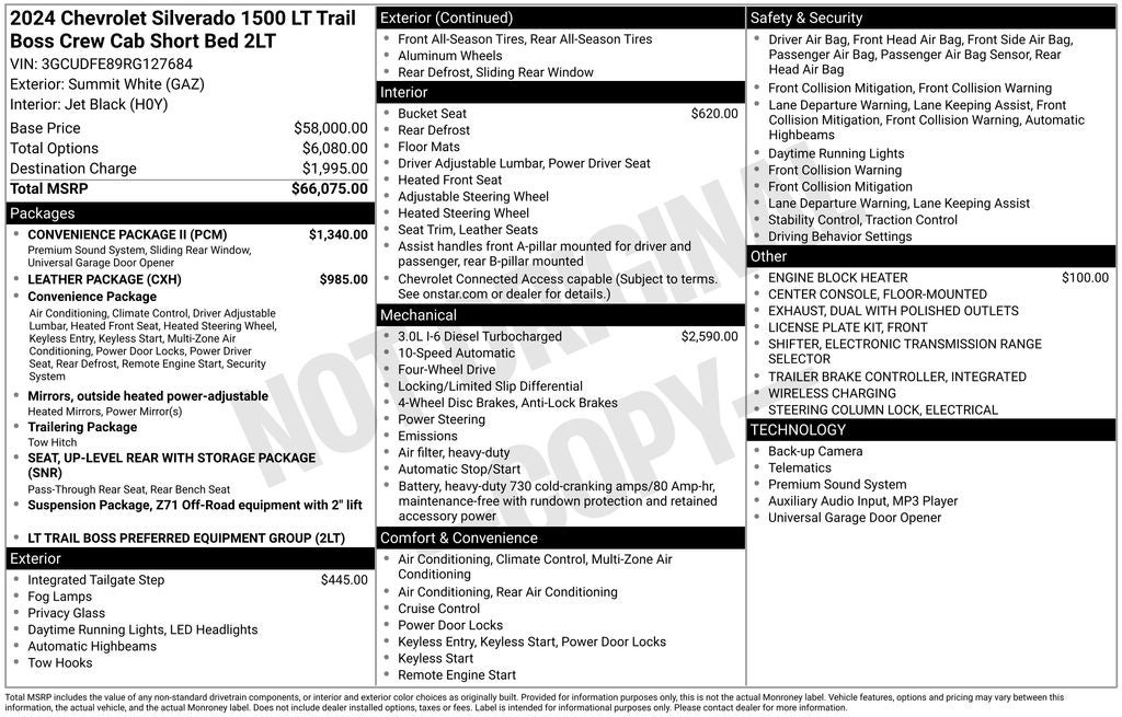 2024 Chevrolet Silverado 1500 LT Trail Boss