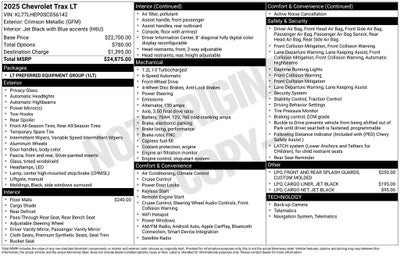 2025 Chevrolet Trax LT
