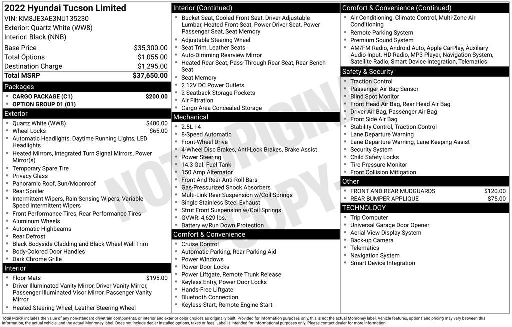 2022 Hyundai Tucson Limited