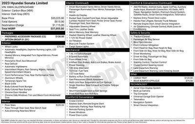 2023 Hyundai Sonata Limited