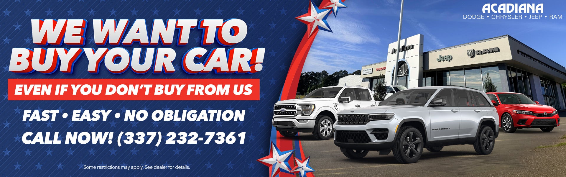 We Want to Buy Your Car